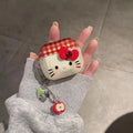 Cute Cartoon Hello Kitty Earphone Case for Apple Airpods 1, 2, 3, 4 - Stylish Protective Cover with Keychain!