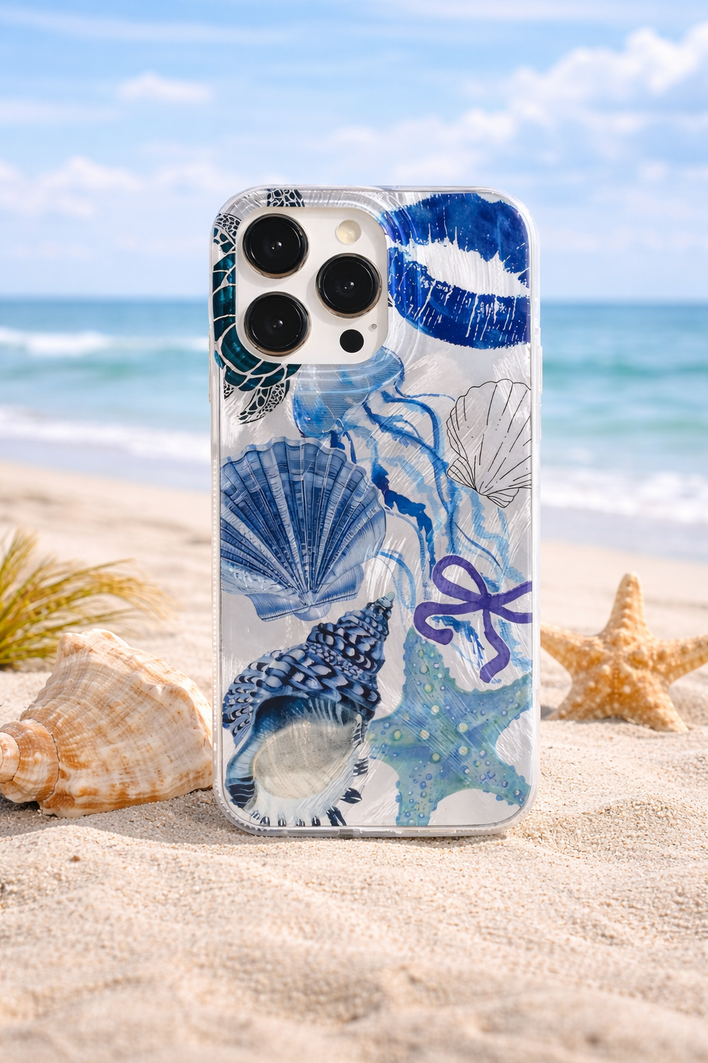 Seaside Scenery Wave Beach Pattern Phone Case for Iphone 15 16 17 14 13 12 11 Pro Max 16E 7 8 16 plus 17 Air Shockproof Cover