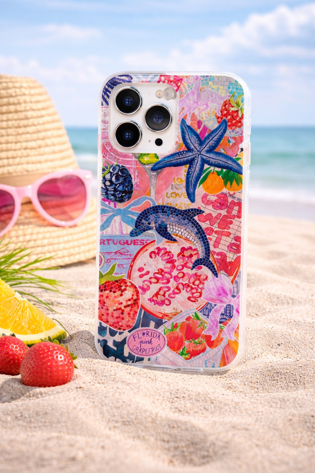 Seaside Scenery Wave Beach Pattern Phone Case for Iphone 15 16 17 14 13 12 11 Pro Max 16E 7 8 16 plus 17 Air Shockproof Cover